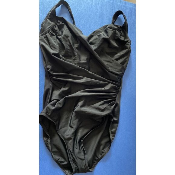 New Miraclesuit Sanibel One Piece Swimsuit in  Black size  12 - Picture 4 of 5